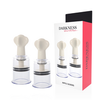 DARKNESS - ASPIRATEUR DE TÉTONS TRANSPARENT 3,1 CM DE DIAMÈTRE