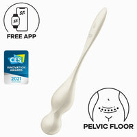SATISFYER - BALLES VIBRANTES DE KEGEL LOVE BIRDS BLANCHES