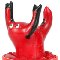 CONDOMERIE - PRÉSERVATIFS FANTAISIE PEINTS À LA MAIN ROUGE SCORPION