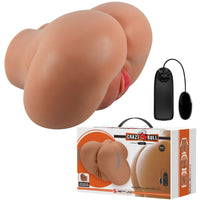 CRAZY BULL - LUNA VIBRATEUR FESSIER AVEC CONTRÔLE RÉALISTE DU VAGIN ET DE L'ANUS À TÉLÉCOMMANDE