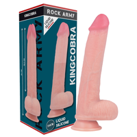 Gode réaliste silicone Kingcobra 24 cm - base ventouse